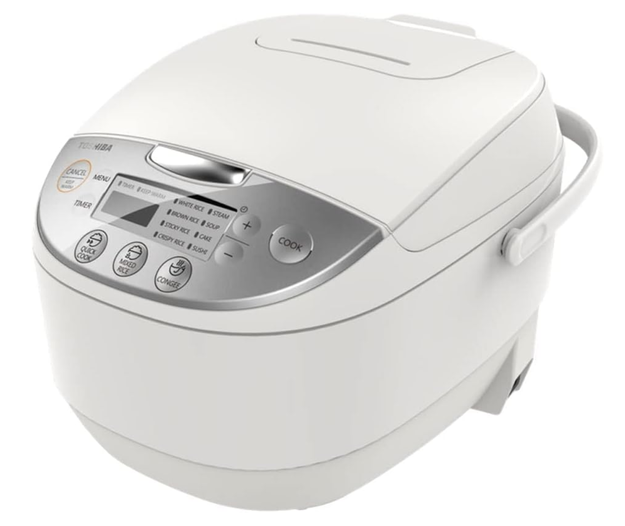 Toshiba RC-18DR1NS Digital Rice Cooker, 1.8L, White Main image
