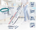Leifheit Steam Cleaner Clean Tenso, White, Width 27cm