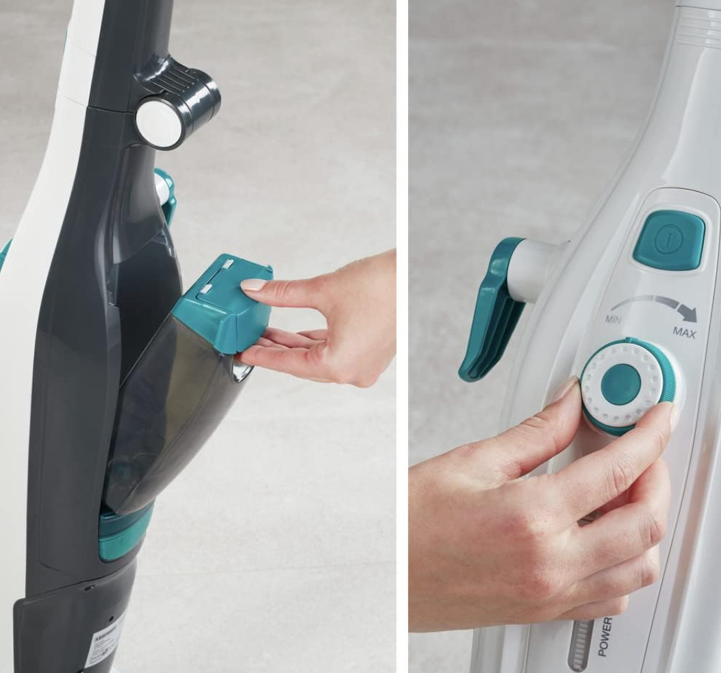 Leifheit Steam Cleaner Clean Tenso, White, Width 27cm