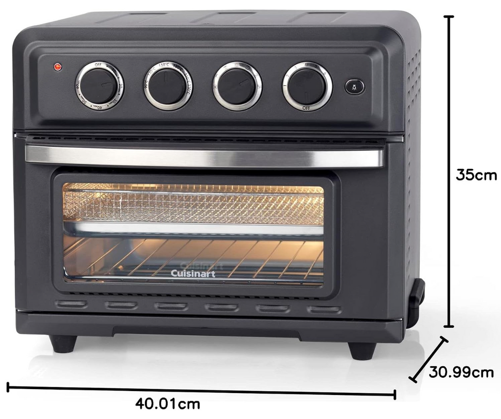 Cuisinart AIRFRYER TOASTER OVEN L31xW40xH35cm, 17L, 220-240V, 50/60Hz, 1630W, BLACK