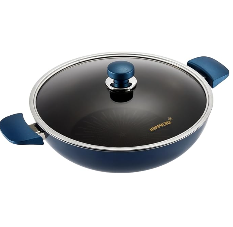 Happycall 3900-0413 Classic Titanium IH Chef Wok with Lid, 32cm