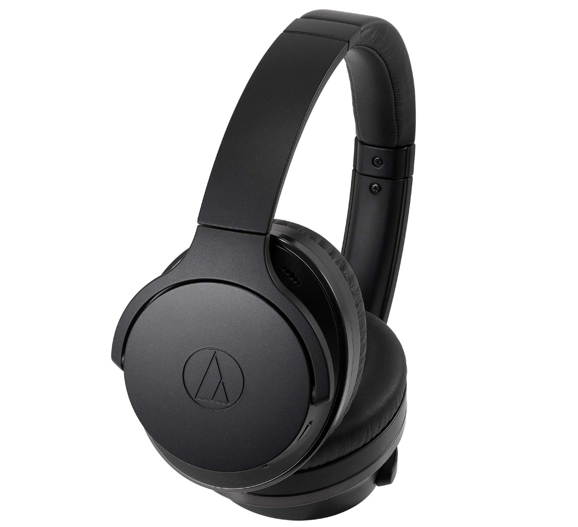 Audio-Technica ATH-ANC900BT QuietPoint Wireless Active Noise Cancellation Bluetooth Over-Ear Headphones, Black Main image