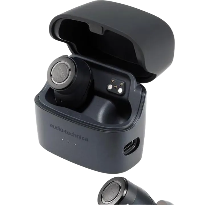 AudioTechnica ATHANC300TW Wireless NoiseCancelling InEar Headphones Black