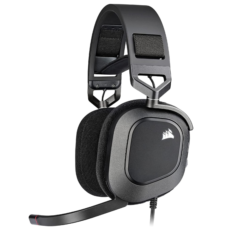 CORSAIR HS80 RGB USB Premium Gaming Headset 7.1 Surround Sound Carbon Large