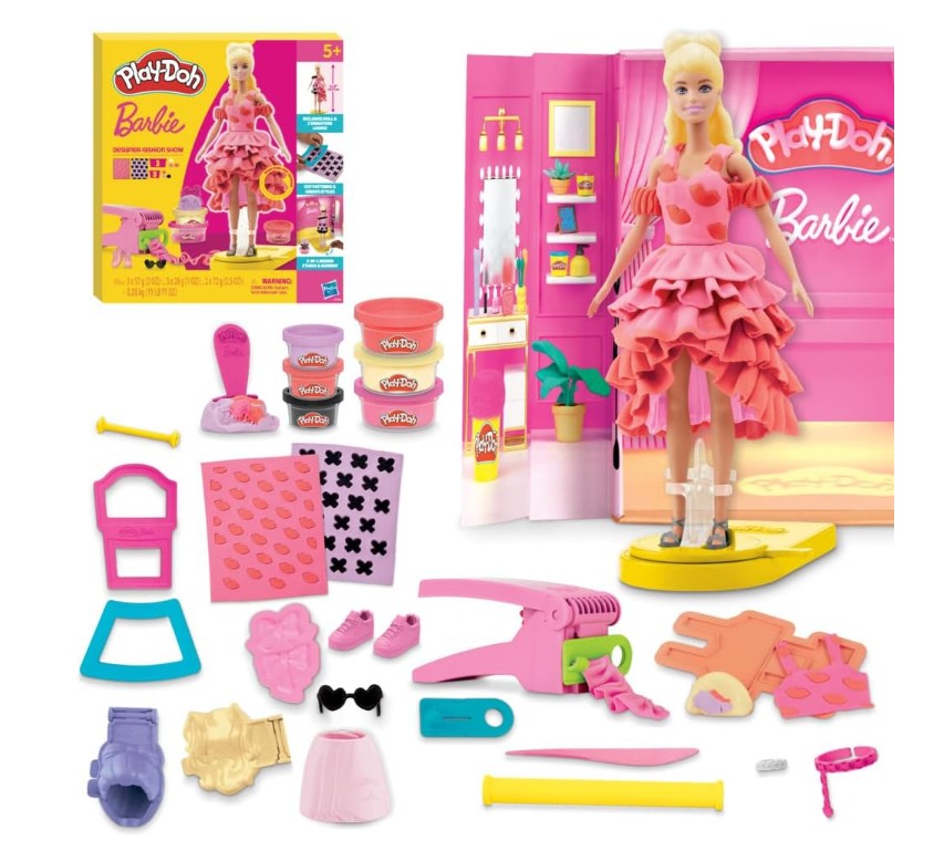 Play-Doh Barbie Designer Fashion Show Set, Make Doll Clothes with 21 Fashion Accessories & Modeling Compound, Arts & Crafts for Girls & Boys 5+, Pretend Play Toy Main image