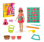 Play-Doh Barbie Florals & Fringe Doll Clothes Craft Kit, Modeling Compound with 9 Fashion Accessories, Arts & Crafts Toy for Kids Ages 5+, Pretend Play Toy