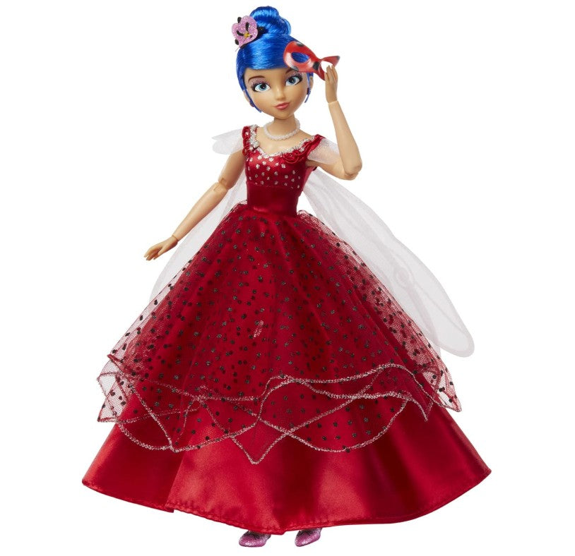 Miraculous Ladybug & Cat Noir Movie 10.5" Marinette Collector Fashion Doll with Exclusive Outfit and Removable Mask, Multicolor