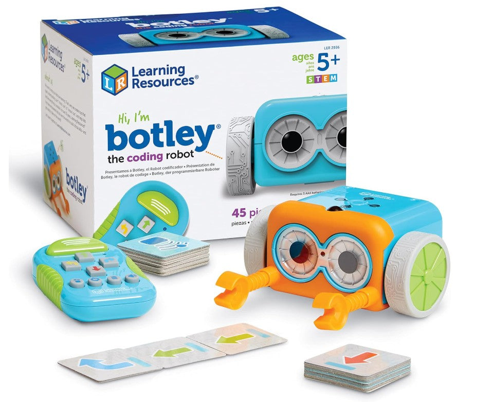 Learning Resources Botley the Coding Robot, Coding STEM Toy, 45 Piece Coding Set