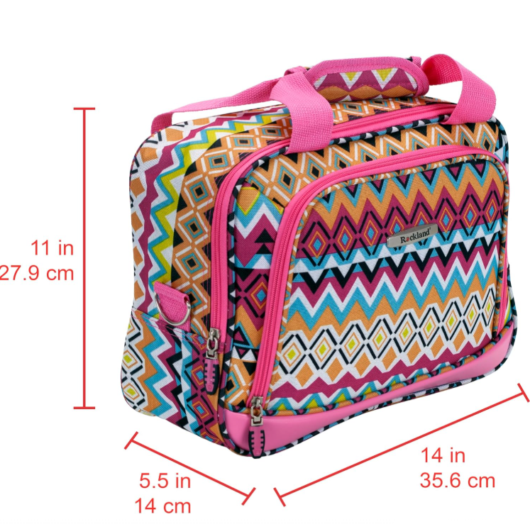 Rockland Fashion Softside Upright Luggage Set Tribal 2Piece