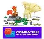 MEGA Pokémon Vulpix Evolution Set (145 Pieces) with 2 Poseable Action Figures for Kids