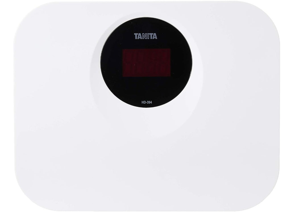 Tanita HD394 Best Visible Large Red LED Display Digital Scale, White