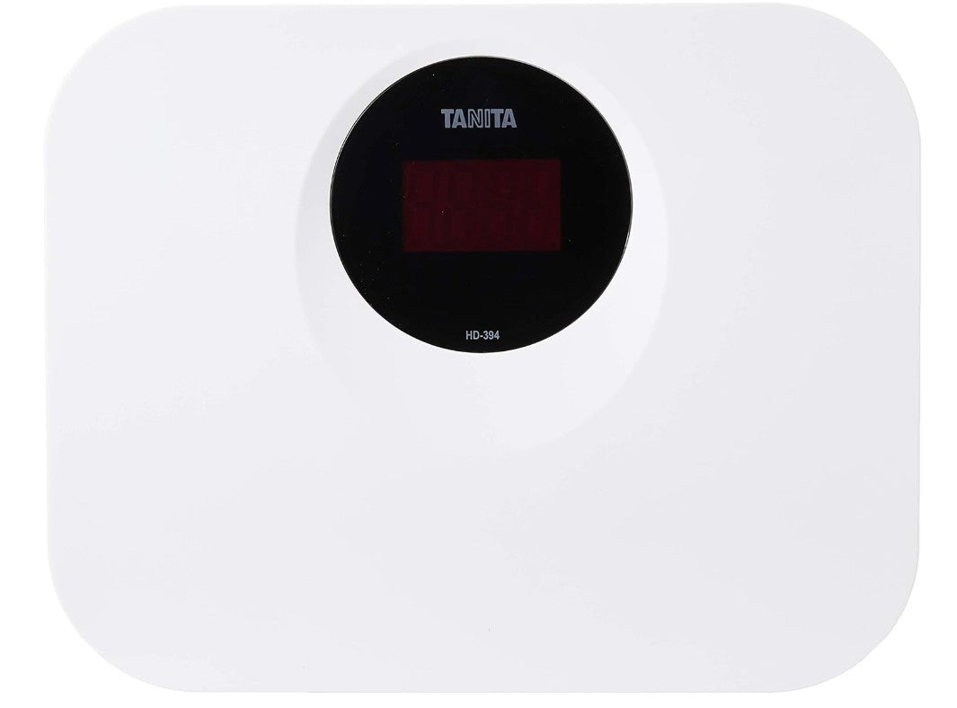 Tanita HD394 Best Visible Large Red LED Display Digital Scale, White
