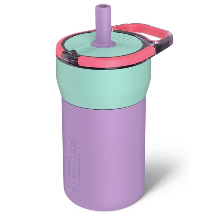 BruMate BLP12SD Leap 12oz Kids Tumbler With Handle And Silicone Soft Straw Stardust Main image
