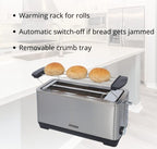 Jogen BT 3214 Double Long Slot Automatic Bread Toaster, 1600W