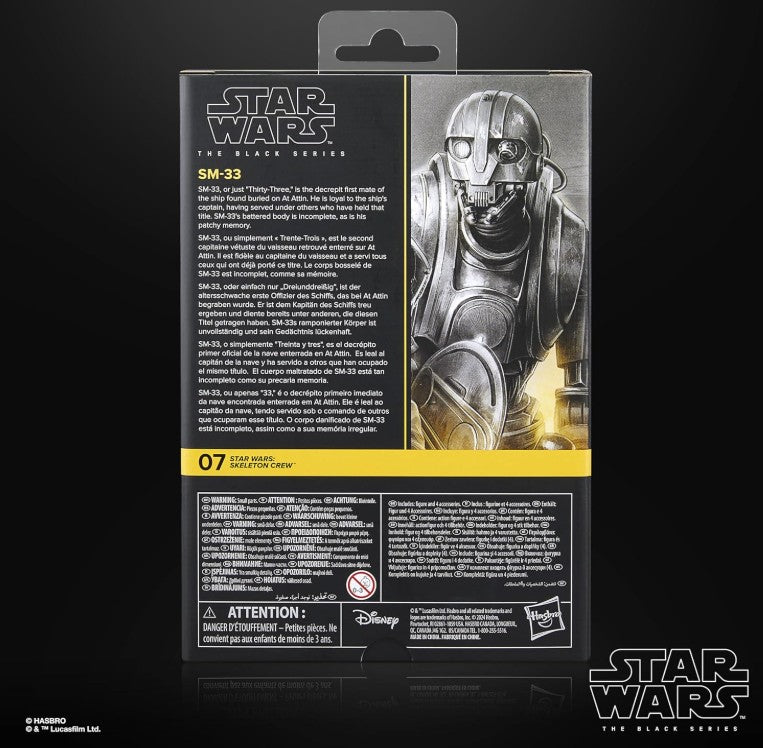 Hasbro Star Wars The Black Series SM-33, Star Wars: Skeleton Crew Deluxe Collectible 6 Inch Action Figure