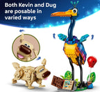 LEGO Disney and Pixar Kevin & Dug 43290 Up Movie Toy Dog Building Set, Dug and Kevin Animal Characters, Building Toy for Kids Aged 9+, Fantasy Movie Fans Gift-Giving Idea (628 Pieces)