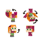 Mattel Minecraft Flippin Figure 2 Pack Alex & Axolotl