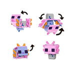 Mattel Minecraft Flippin Figure 2 Pack Alex & Axolotl