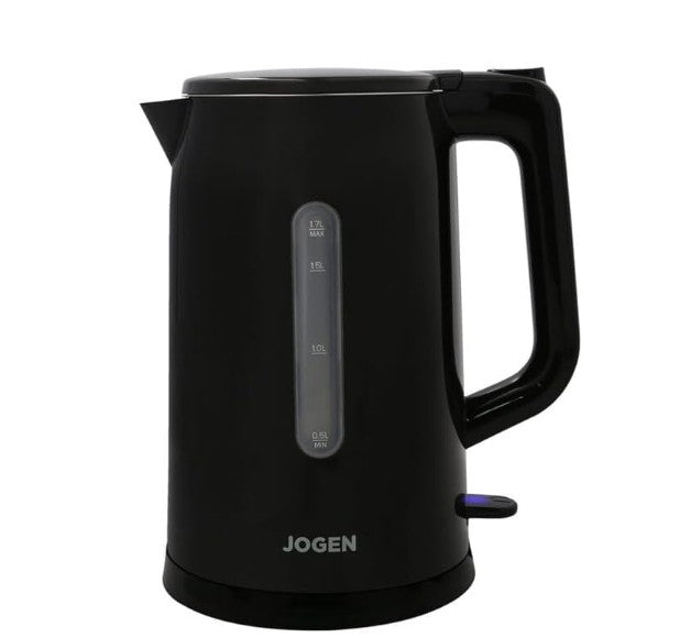 Jogen KE 3112 Double Wall Electric Kettle, 1.7L, 1800W, Black
