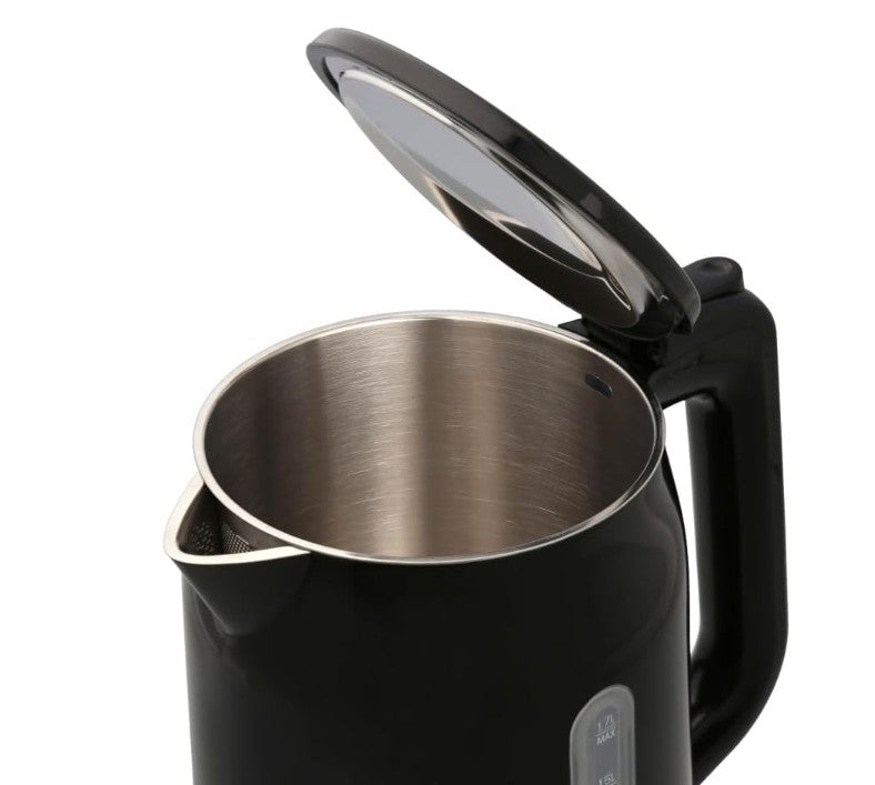 Jogen KE 3112 Double Wall Electric Kettle, 1.7L, 1800W, Black