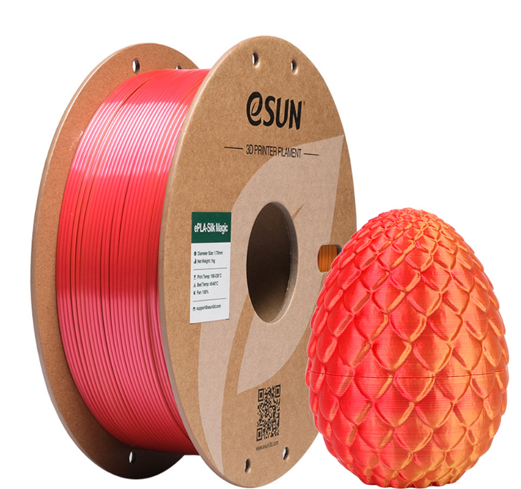 ESUN3D PLA-SILK MAGIC 3D FILAMENT-1.75MM/RED GOLD/1KG