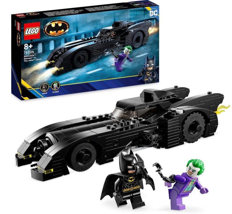 LEGO Super Heroes DC Batmobile: Batman vs. The Joker Chase 76224 Building Toy Set, Super Hero Black Car