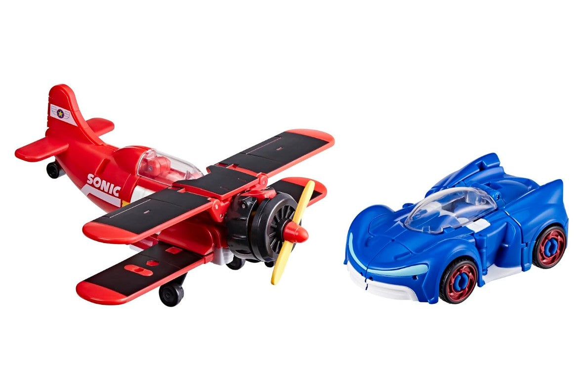 Transformers Collaborative Sonic the Hedgehog x Transformers Toys, Wingtail and Blue Booster Converting Action Figures Secondary image