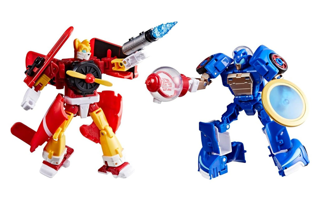 Transformers Collaborative Sonic the Hedgehog x Transformers Toys, Wingtail and Blue Booster Converting Action Figures