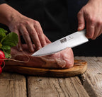 HOSHANHO Kitchen Knife in Japanese High Carbon Steel, High-Class Chef's Knife 8 inch Professional Cooking Knife, Non-slip Ultra Sharp Knives with Ergonomic Handle