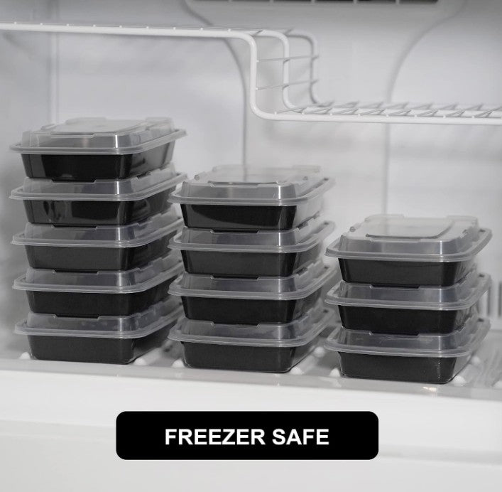 Freshware Meal Prep Containers [150 Pack] 1 Compartment Food Storage Containers with Lids, Bento Box, BPA Free, Stackable, Microwave/Dishwasher/Freezer Safe (28 oz)