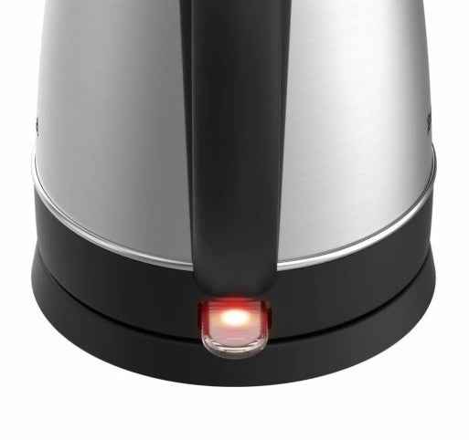 Tefal Handy KI800D - Electric Kettle, 2200W, 1.7L Capacity, Stainless Steel Body, 360 degree Rotational Base, Silver