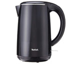 Tefal Safe’Tea KO2608 - Electric Kettle, 1800W - 2150W, 1.7L Capacity, External Plastic Body, Double Layer Heat Protection, Black