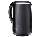 Tefal Safe’Tea KO2608 - Electric Kettle, 1800W - 2150W, 1.7L Capacity, External Plastic Body, Double Layer Heat Protection, Black