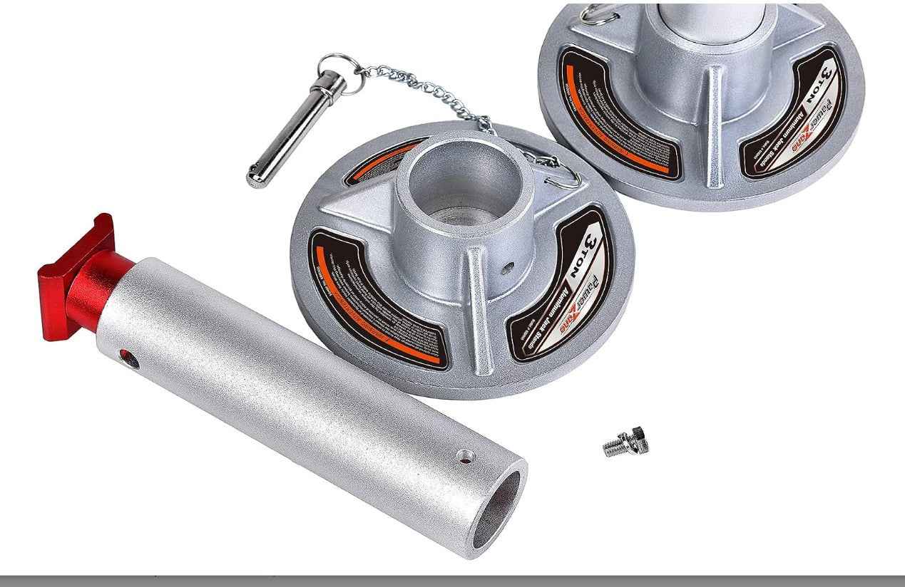 Power Zone 680066 3-Ton Aluminum Jack Stands, Lifting Range: 10-5/16” to 15-1/3” with 6 Locking Positions Secondary image