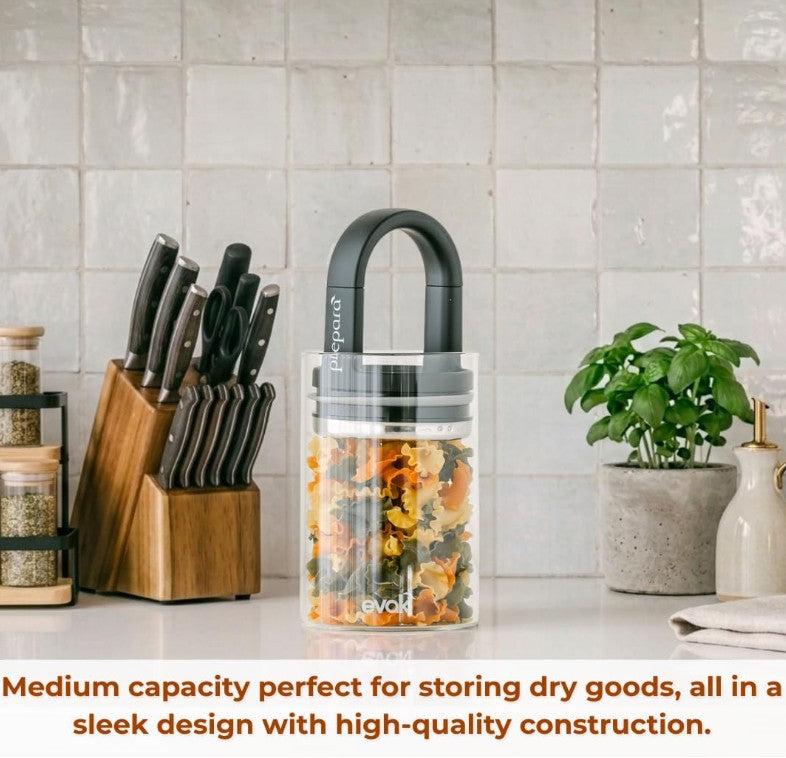 Prepara Best PREMIUM Airtight Storage Container for Coffee Beans, Tea and Dry Goods,709 ml