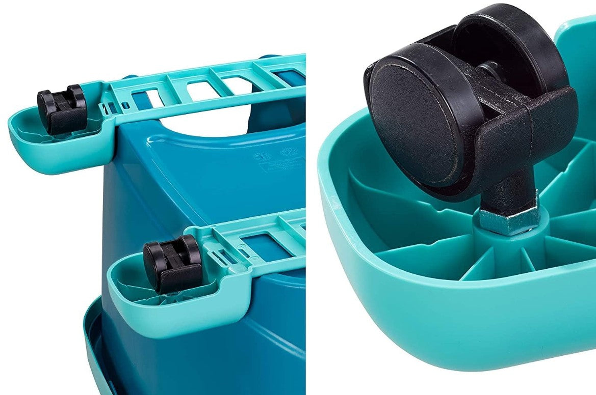 Leifheit Wischsystem Twist Floor mop, 9,7 x 8 x 44cm, Turquoise