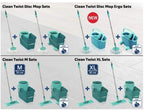 Leifheit Wischsystem Twist Floor mop, 9,7 x 8 x 44cm, Turquoise