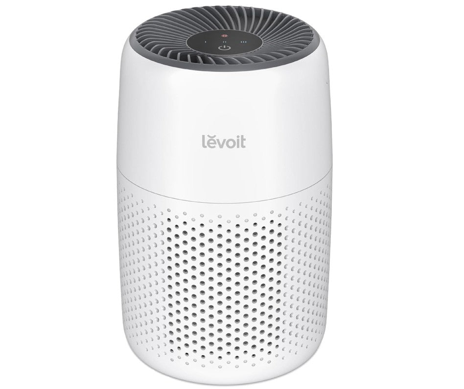 LEVOIT Air Purifiers for Bedroom Home, HEPA Filter Cleaner with Fragrance Sponge for Better Sleep, Filters Smoke, Allergies, Pet Dander, Odor, Dust, Office, Desktop, Portable, Core Mini, White Main image