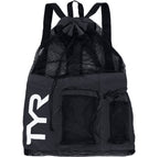 TYR Big Mesh Mummy Backpack For Wet Swimming, Gym, and Workout Gear, 40L