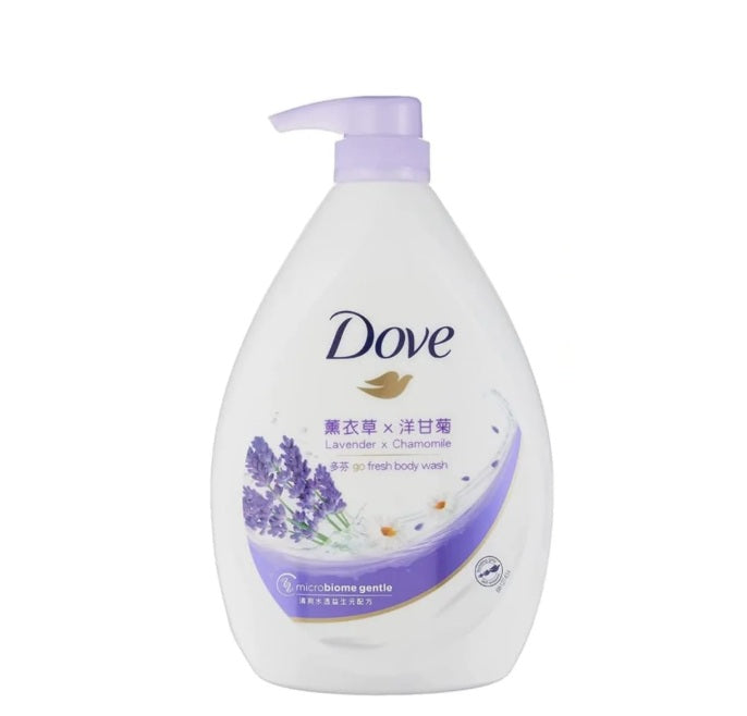 Dove Go Fresh Lavender & Chamomile Relaxing Body Wash 1L X 12Bottle, Carton