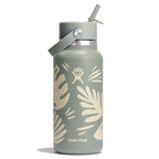 Hydro Flask 32 Oz Wide Flex Straw Cap Botanical Bliss Agave