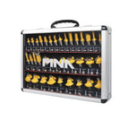 MNA Router Bits 35 Pcs Set, 35 Pieces 1/2 Inch Shank Router Bit Kit. American Router Bit Set Complete Set.