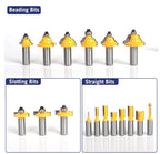 MNA Router Bits 35 Pcs Set, 35 Pieces 1/2 Inch Shank Router Bit Kit. American Router Bit Set Complete Set.