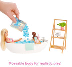 Barbie Doll & Bathtub Playset, Blonde, Confetti Soap & Accessories