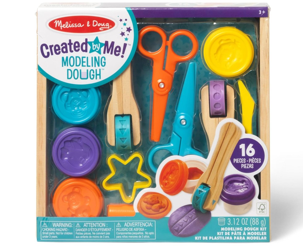 Melissa & Doug Cut Sculpt and Roll Clay Play Set, Multi