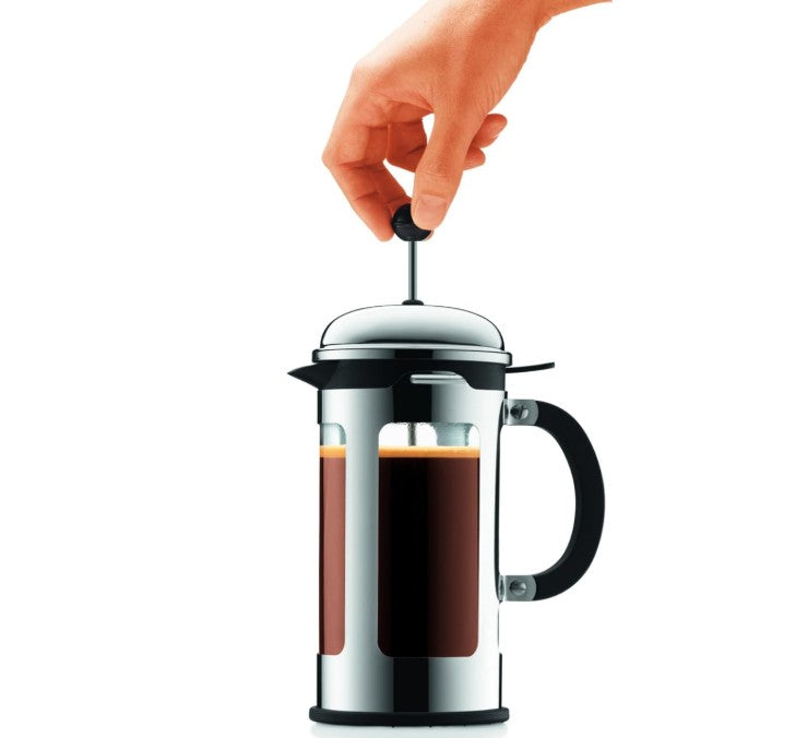 Bodum 11172-16 Chambord French Press 8 Cup Coffee Maker, 1L, Chrome