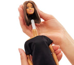 Barbie Basics Model 01 Collector Doll with Brunette Hair, Black Mini Dress & Shoes, Universal-fit Fashions, Posable Body & Swappable Doll Head