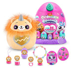 Rainbocorns Eggzania Surprise Mania Roary the Lion - Collectible Plush - Over 20 Surprises Inside, 11 in, Cuddly Plush Stuffed Toy, Rings, Bracelets, Stickers, Portable