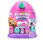 Rainbocorns Eggzania Surprise Mania Roary the Lion - Collectible Plush - Over 20 Surprises Inside, 11 in, Cuddly Plush Stuffed Toy, Rings, Bracelets, Stickers, Portable