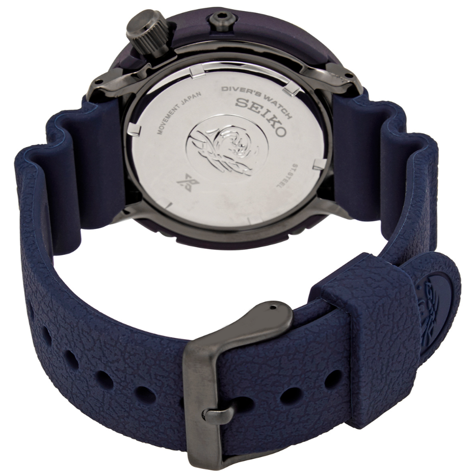 Seiko SNE559P1 Prospex Blue Dial Blue Silicone Mens Watch